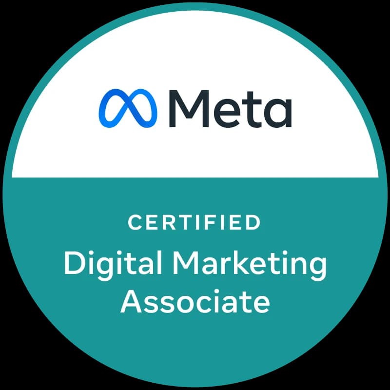 Meta Certified Digital Marketing Associate Credly Badge
